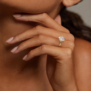 Round Lab Grown Diamond Ladies Ring